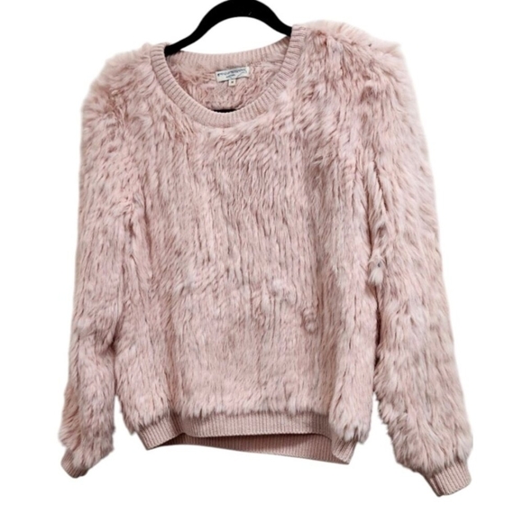 Opening Ceremony Pink Angora Rabbit Fur Crewneck Sweater Size M - Picture 2 of 15